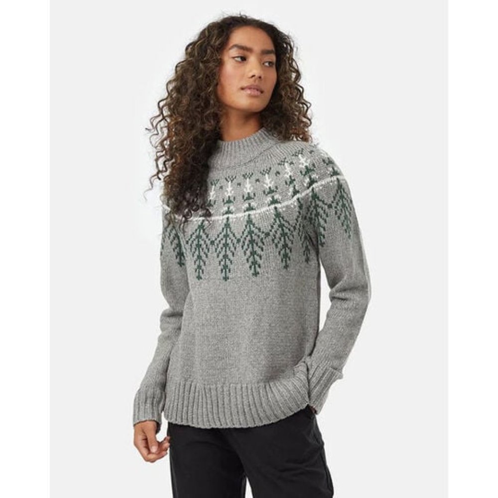 Tentree Women's Highline Wool Intarsia Sweater NWOT